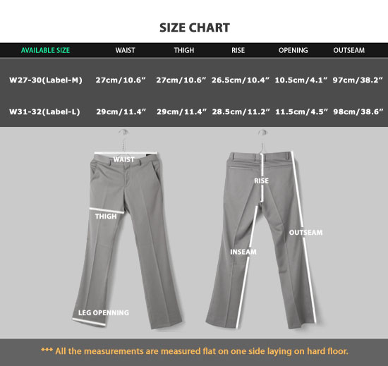 Pants 211-chart