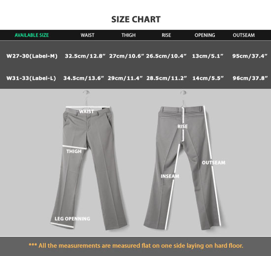 Pants 212-chart