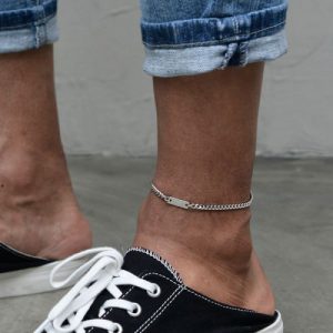 צמיד קרסול קלאסי ממתכת 18