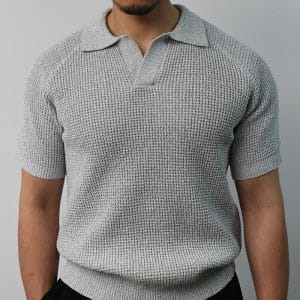 סריג פולו גזרה צמודה 636