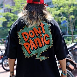 טישרט dont panic גזרת אוברסייז 113